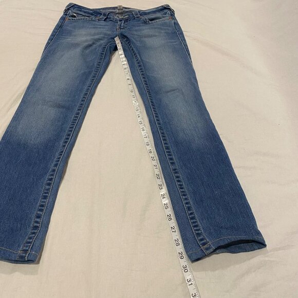 True Religion Straight Leg Jeans Low Rise Size 27 - Picture 12 of 14